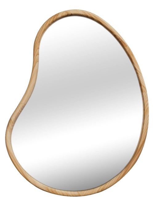 Miroir organique bois de sapin 85cm Jacob - Kiabi