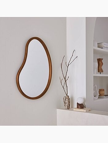 Miroir organique bois de sapin 85cm jacob