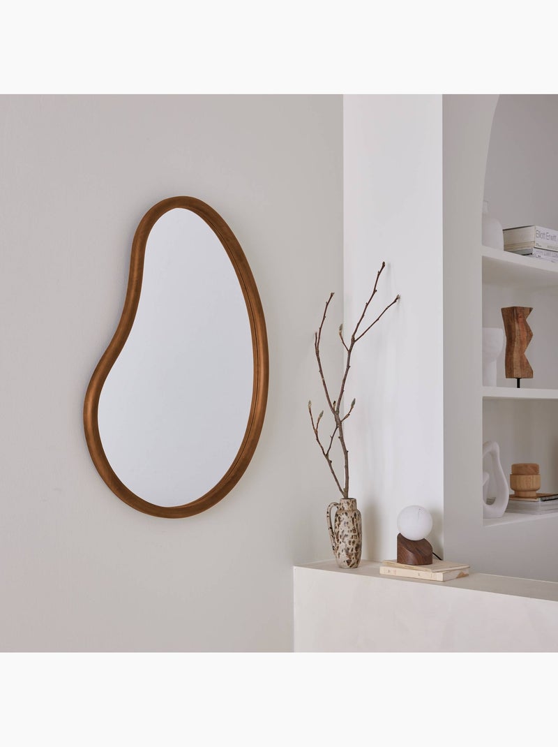 Miroir organique bois de sapin 85cm jacob Marron - Kiabi