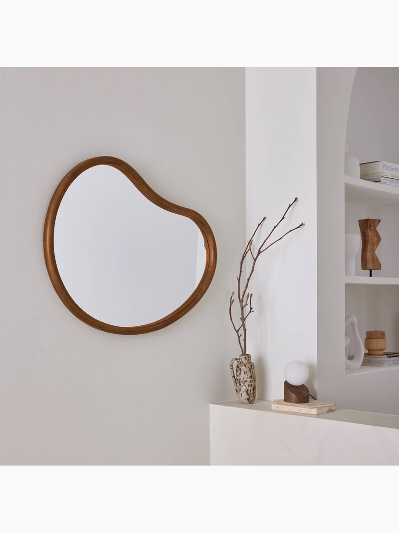 Miroir organique bois de sapin 85cm jacob Marron - Kiabi