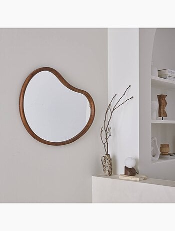 Miroir organique bois de sapin 85cm Jacob