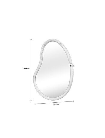 Miroir organique bois de sapin 85cm Jacob