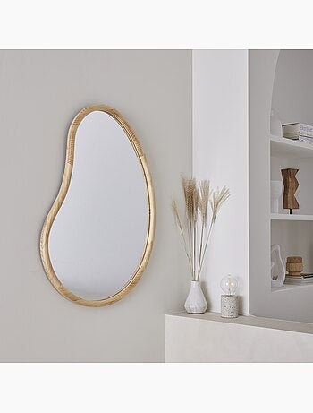 Miroir organique bois de sapin 95cm jacob