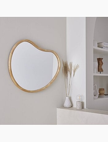 Miroir organique bois de sapin 95cm jacob