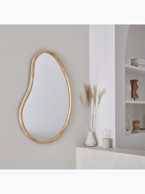 Miroir organique bois de sapin 95cm jacob - Kiabi Miroir organique bois de sapin 95cm jacob - Kiabi