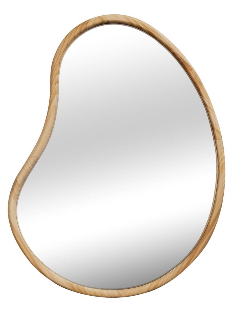 Miroir organique bois de sapin 95cm Jacob Marron clair - Kiabi