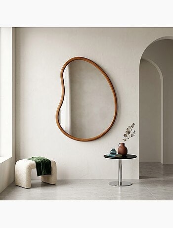 Miroir organique bois de sapin 95cm jacob