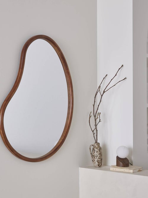 Miroir organique bois de sapin 95cm Jacob - Kiabi