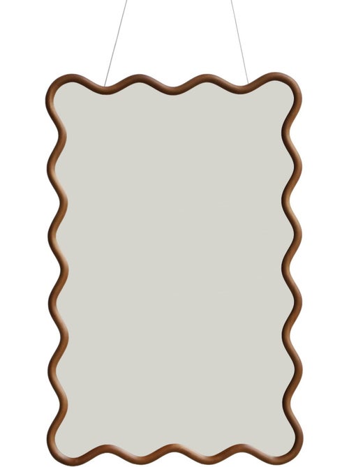 Miroir organique bois d'hévéa 92,5cm ruby - Kiabi Miroir organique bois d'hévéa 92,5cm ruby - Kiabi