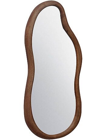Miroir organique bois d'hévéa austin