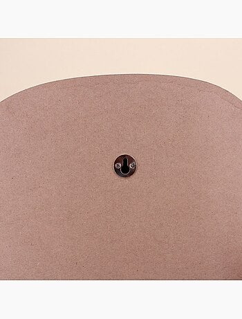 Miroir organique contour bois 45x65cm