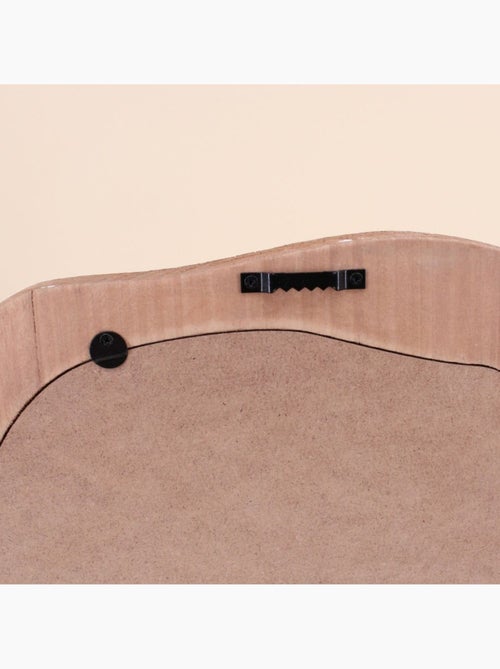 Miroir organique contour bois 50x30cm - Kiabi