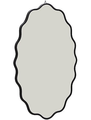 Miroir organique décor bois 90cm bruno