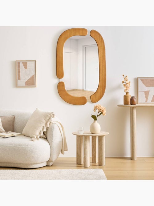 Miroir organique en bois 114cm ANTOINE - Kiabi