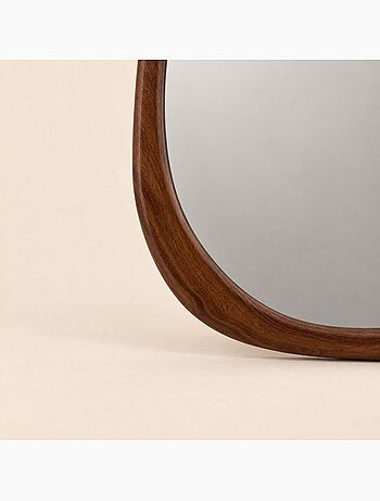 Miroir organique en bois 44x48 cm