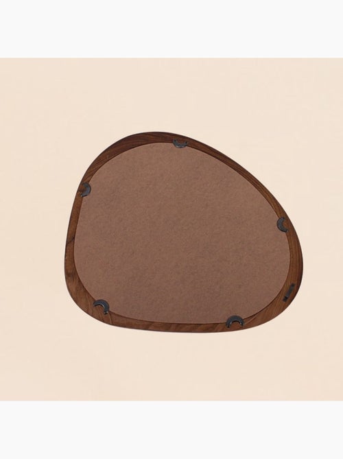 Miroir organique en bois 44x48 cm - Kiabi