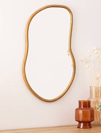 Miroir organique en bois LIVIA