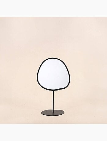 Miroir organique en métal sur pied 25cm