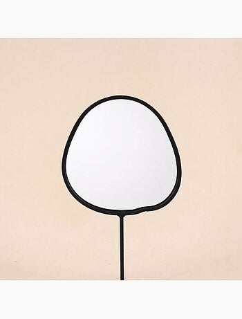 Miroir organique en métal sur pied 25cm