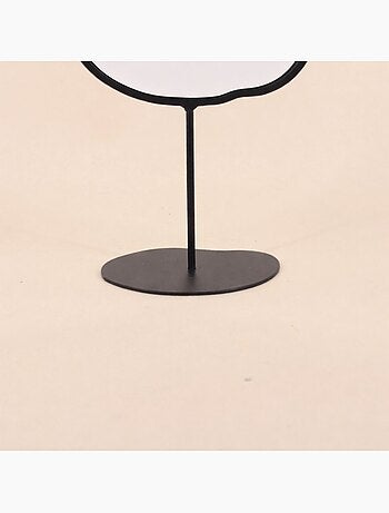 Miroir organique en métal sur pied 25cm