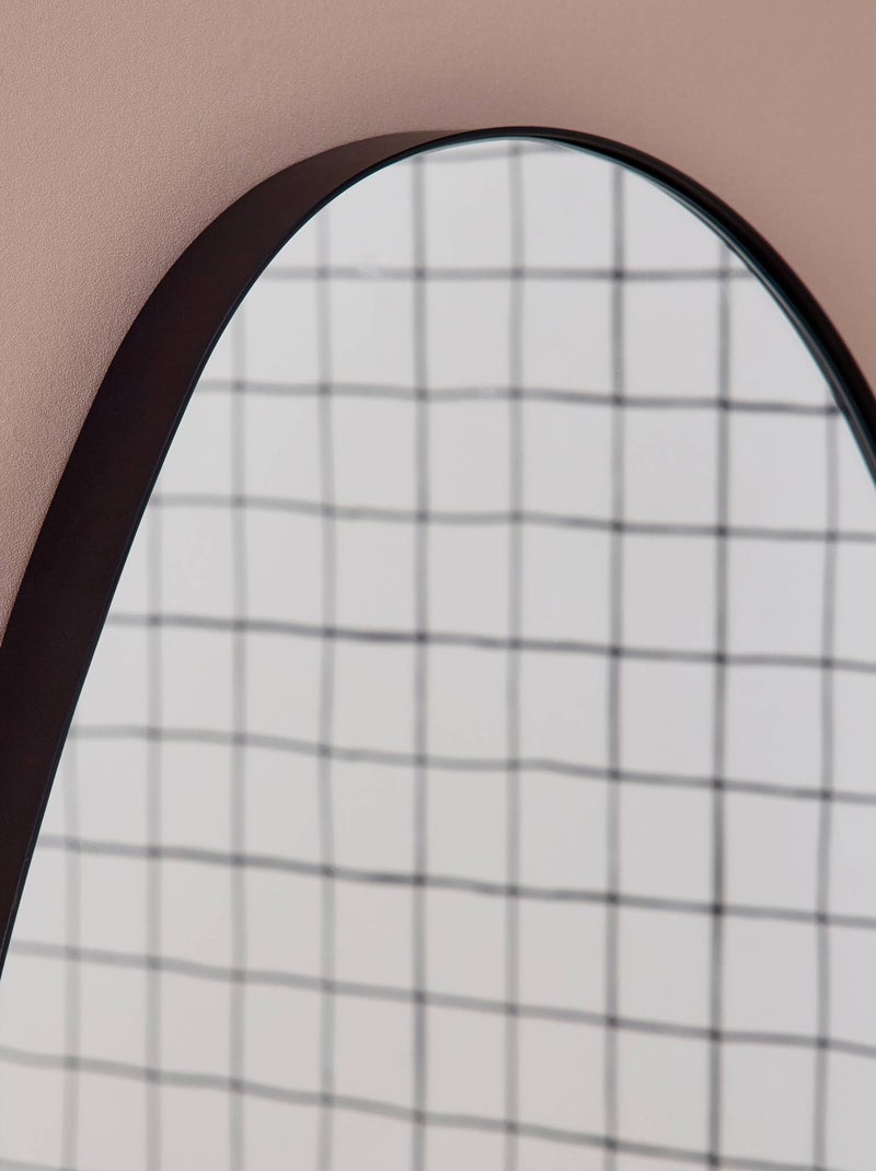 Miroir organique métal 55,5cm Harper Noir - Kiabi