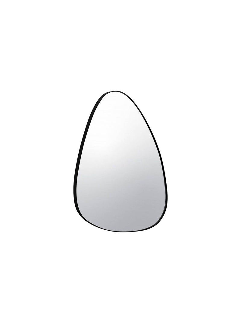 Miroir organique métal 64cm Harvey Noir - Kiabi