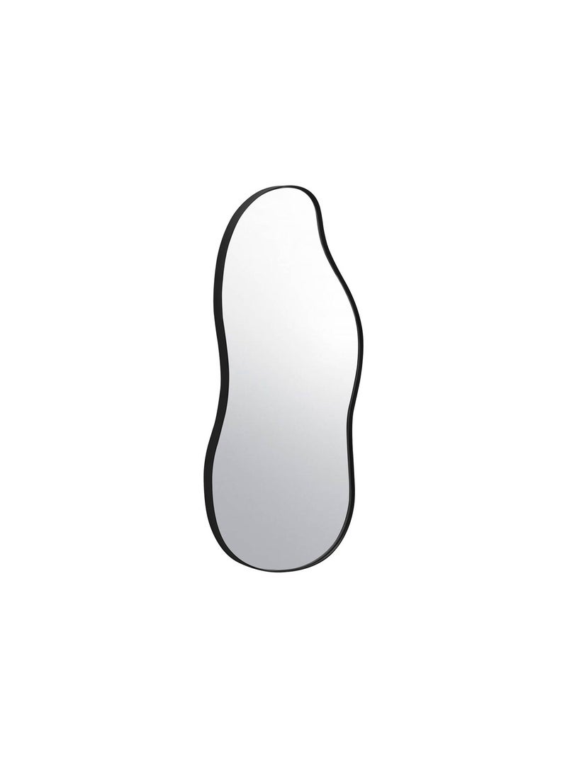 Miroir organique métal 70cm Harlow Noir - Kiabi