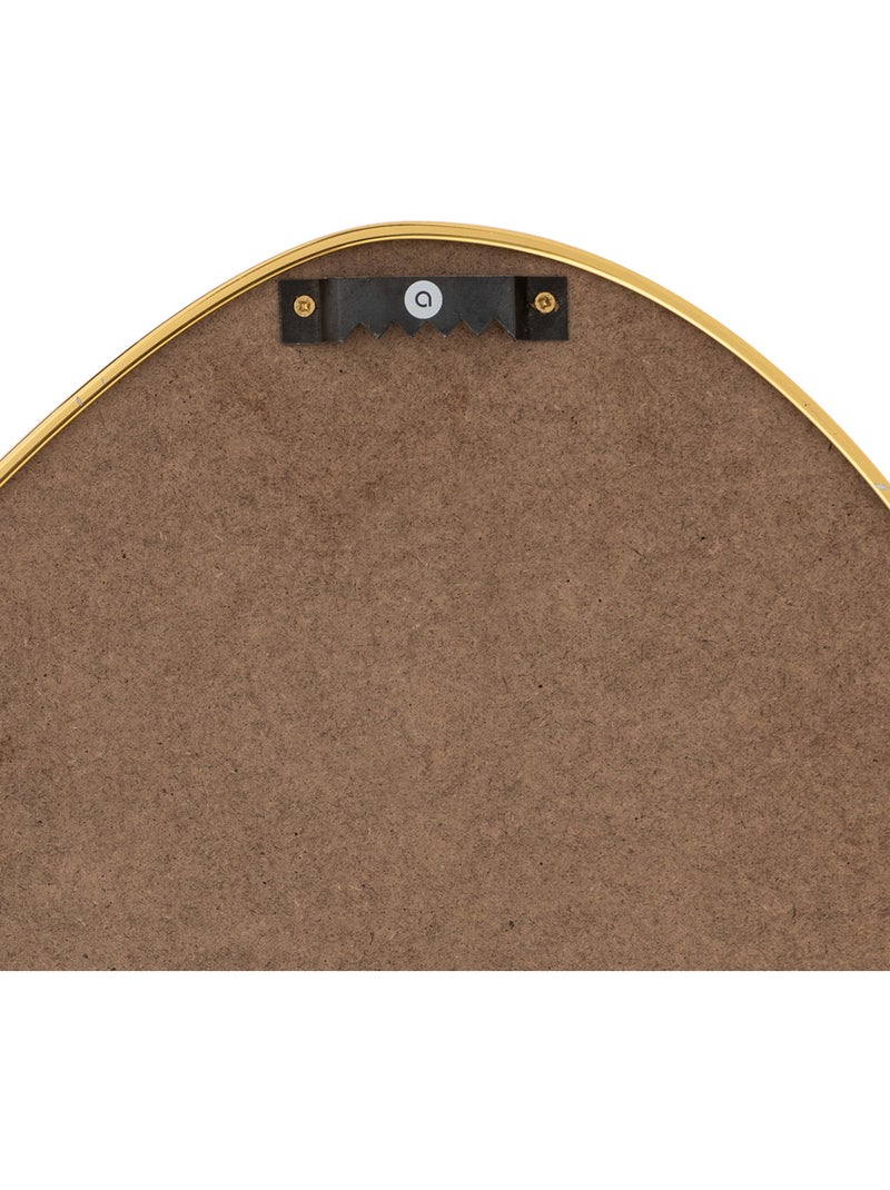 Miroir organique Roman doré 60x40cm Doré - Kiabi
