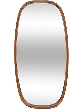 Miroir ovale 80x40cm en bois JASNA