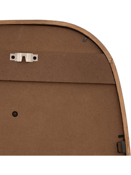 Miroir ovale 80x40cm en bois JASNA - Kiabi