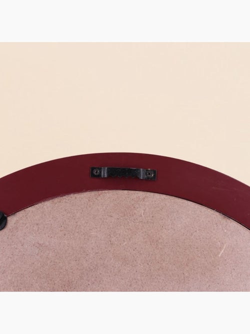 Miroir ovale bordeaux et rose 50x35cm - Kiabi Miroir ovale bordeaux et rose 50x35cm - Kiabi