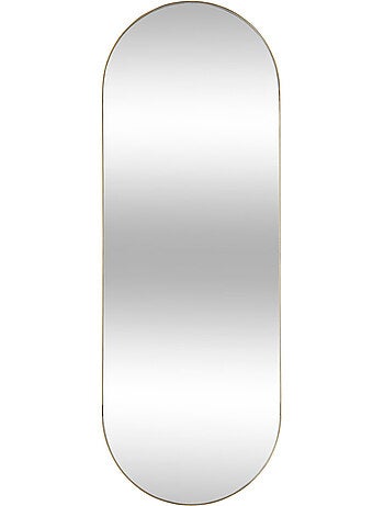Miroir ovale cadre en métal 112cm SELENA