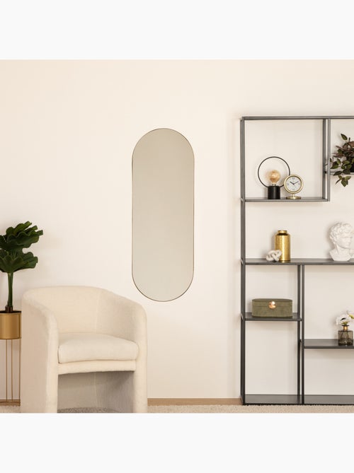 Miroir ovale cadre en métal 112cm SELENA - Kiabi
