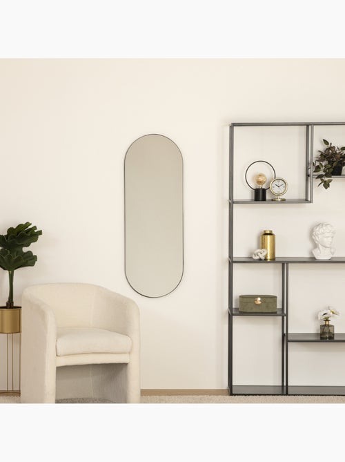 Miroir ovale cadre en métal 112cm SELENA - Kiabi