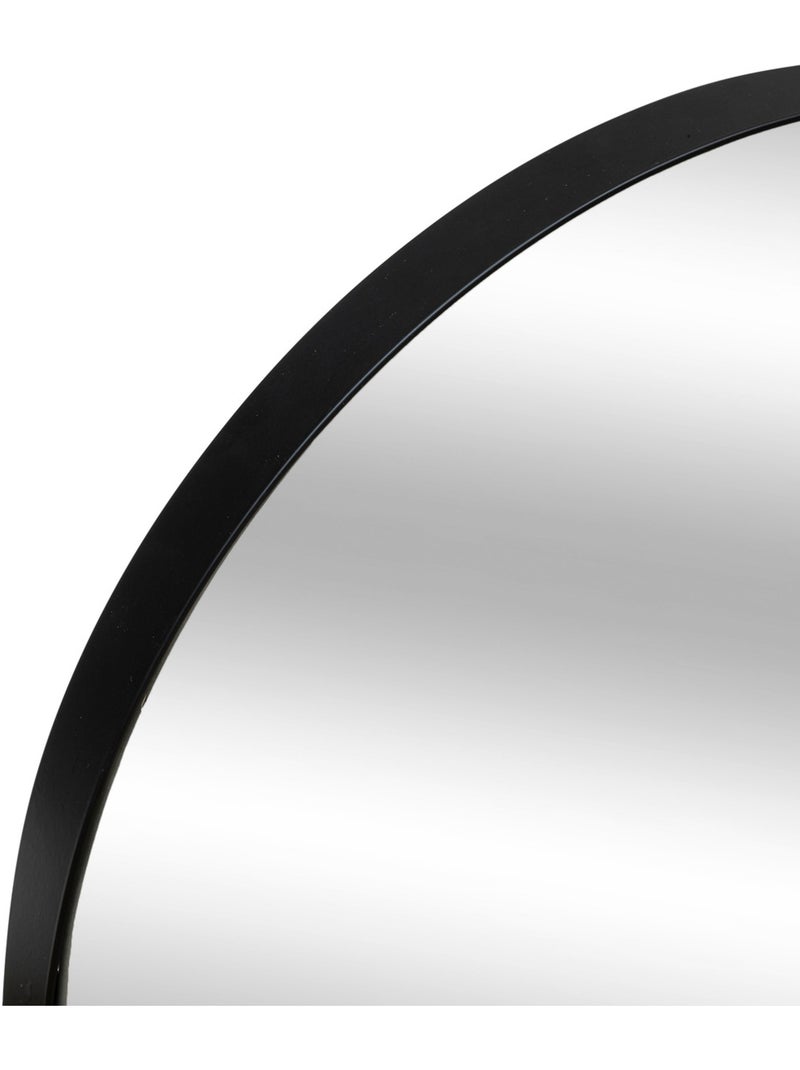 Miroir ovale cadre en métal 112cm SELENA Noir - Kiabi