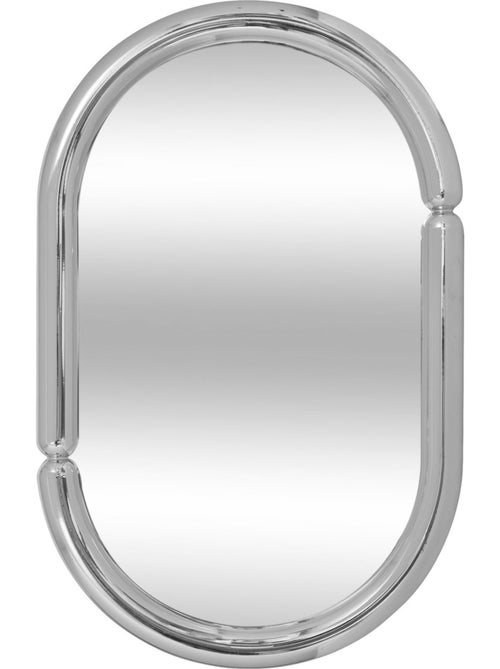 Miroir ovale chromé MICAELA - Kiabi