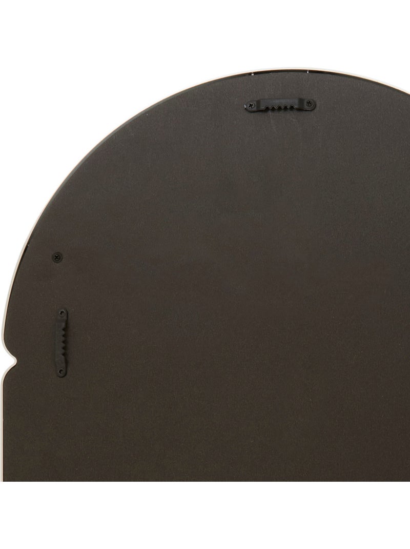 Miroir ovale chromé MICAELA Argent - Kiabi