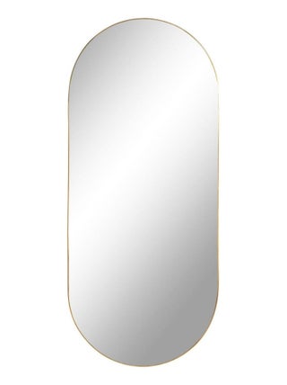 Miroir ovale en acier cuivré 35 x 80 cm - House Nordic