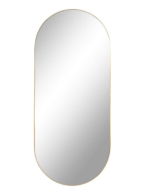 Miroir ovale en acier cuivré 35 x 80 cm - House Nordic - Kiabi