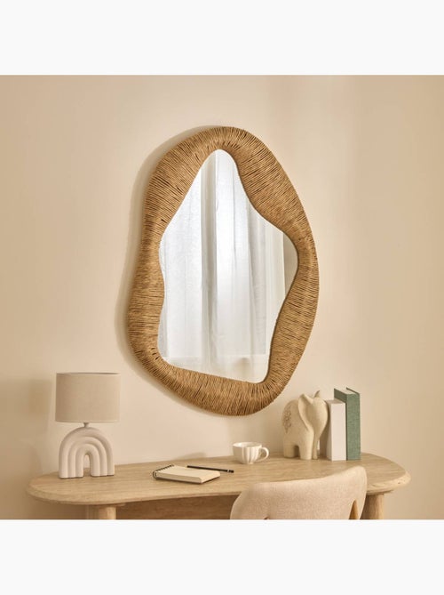 Miroir ovale en osier SANOA - Kiabi Miroir ovale en osier SANOA - Kiabi