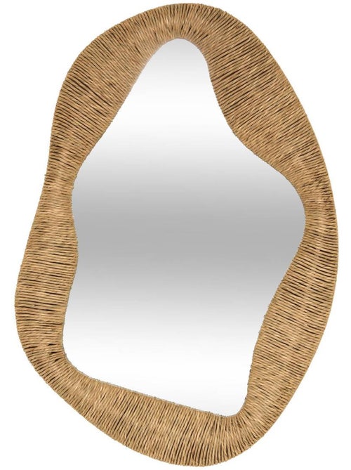 Miroir ovale en osier SANOA - Kiabi Miroir ovale en osier SANOA - Kiabi
