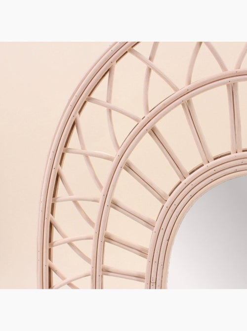 Miroir ovale en rotin 58x42cm - Kiabi Miroir ovale en rotin 58x42cm - Kiabi