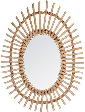 Miroir ovale en saule tressé IRMA