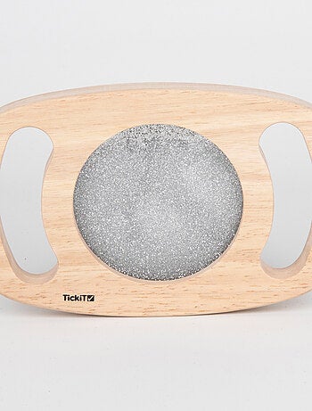 Miroir paillettes argentées