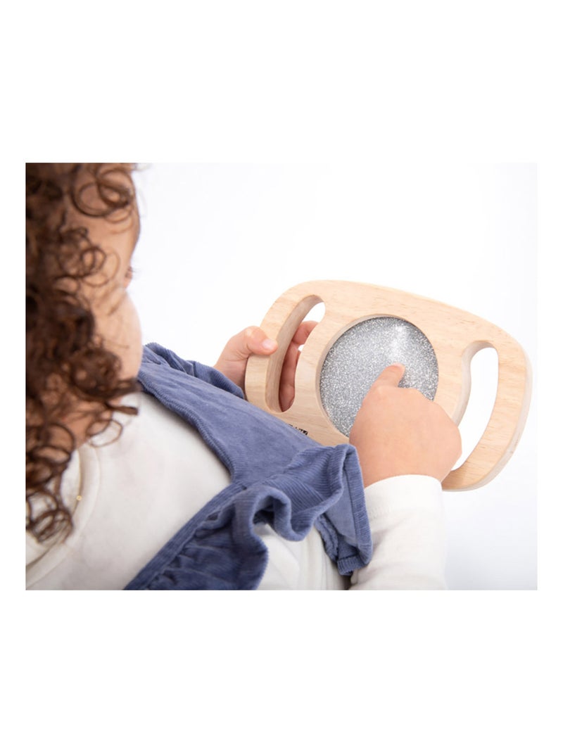 Miroir paillettes argentées Gris - Kiabi