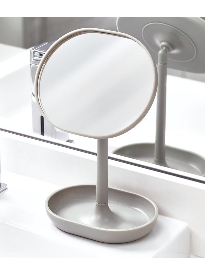 Miroir Pour Maquillage Porte Bijoux gris clair - Kiabi