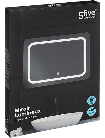 Miroir rectangle à led