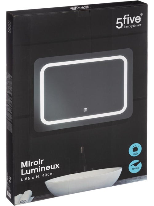 Miroir rectangle à led - Kiabi