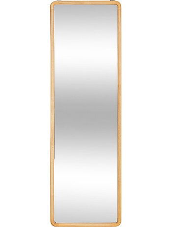 Miroir rectangulaire 116x35cm cadre bois d'hévéa KIM