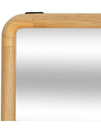 Miroir rectangulaire 116x35cm cadre bois d'hévéa KIM